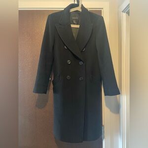 Club Monaco Black wool coat
